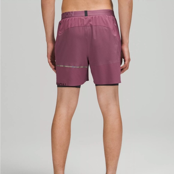 Lululemon mens surge shorts 6” lined special edition purple black size L New - Picture 10 of 12